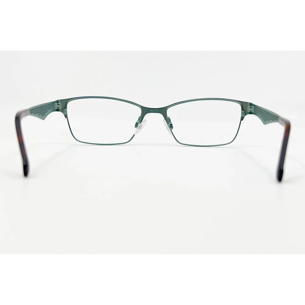 Project Runway Eyeglasses Women Teal Brown PR 128M 171 Rectangle 52-17-135